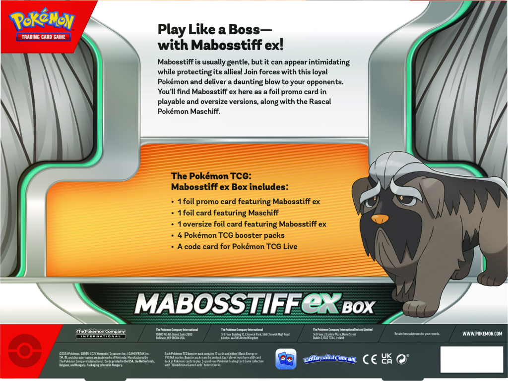 Pokemon Mabosstiff ex Box - Slika 2