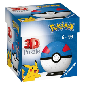 Pokemon Ravensburger 3d puzzle- 55 puzzli- Great ball