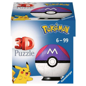 Pokemon Ravensburger 3d puzzle- 55 puzzli- Master ball