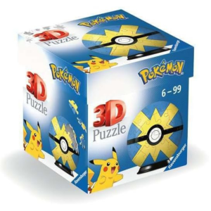 Pokemon Ravensburger 3d puzzle- 55 puzzli- Quick ball