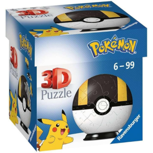 Pokemon Ravensburger 3d puzzle- 55 puzzli- Ultra Ball