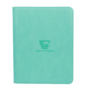 GEMLOADER Premium 3''X4'' toploader binder [216 pockets 3X3] - Tiffany plavi