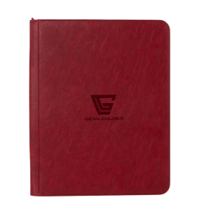 GEMLOADER Premium 3''X4'' toploader binder [216 pockets 3X3] - crveni