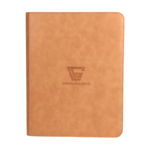 GEMLOADER Premium 3''X4'' toploader binder [216 pockets 3X3] - boja lješnjaka