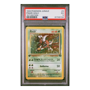 1999 Pokemon Jungle Pinsir- Holo 1ST EDITION #9 - PSA 5