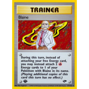 Pokemon Blaine (GC 17) - 1st edition- PO