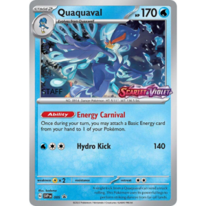 Pokemon Quaquaval (SVP 005)- STAFF