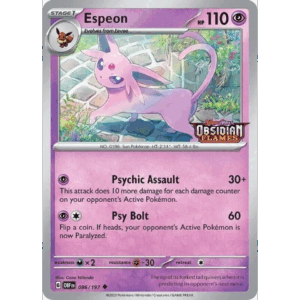 Pokemon Espeon (OBF 086)- obf stamped
