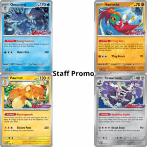 Pokemon Scarlet & Violet Staff promo- sve 4 karte