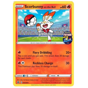 Pokemon Scorbunny on the Ball (FUT20 004)
