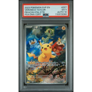 Pokemon 2023 Pikachu Pal ETB Veronica Taylor Signed- AUTO 10