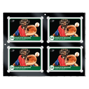 Ultra Pro - 35PT 4-Card Black Border UV ONE-TOUCH Magnetic Holder