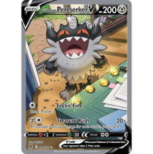 Pokemon Galarian Perrserker V (LOR 184)