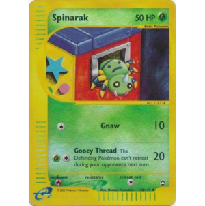 Pokemon Spinarak (AQ 62)- REVERSE HOLO