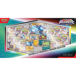 Pokemon Prismatic Evolutions: Lucario ex & Tyranitar ex Premium Collection