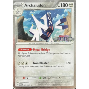 Pokemon Archaludon (SCR 107)- stamped SCR