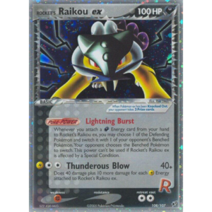 Pokemon Rocket's Raikou ex (DX 108)