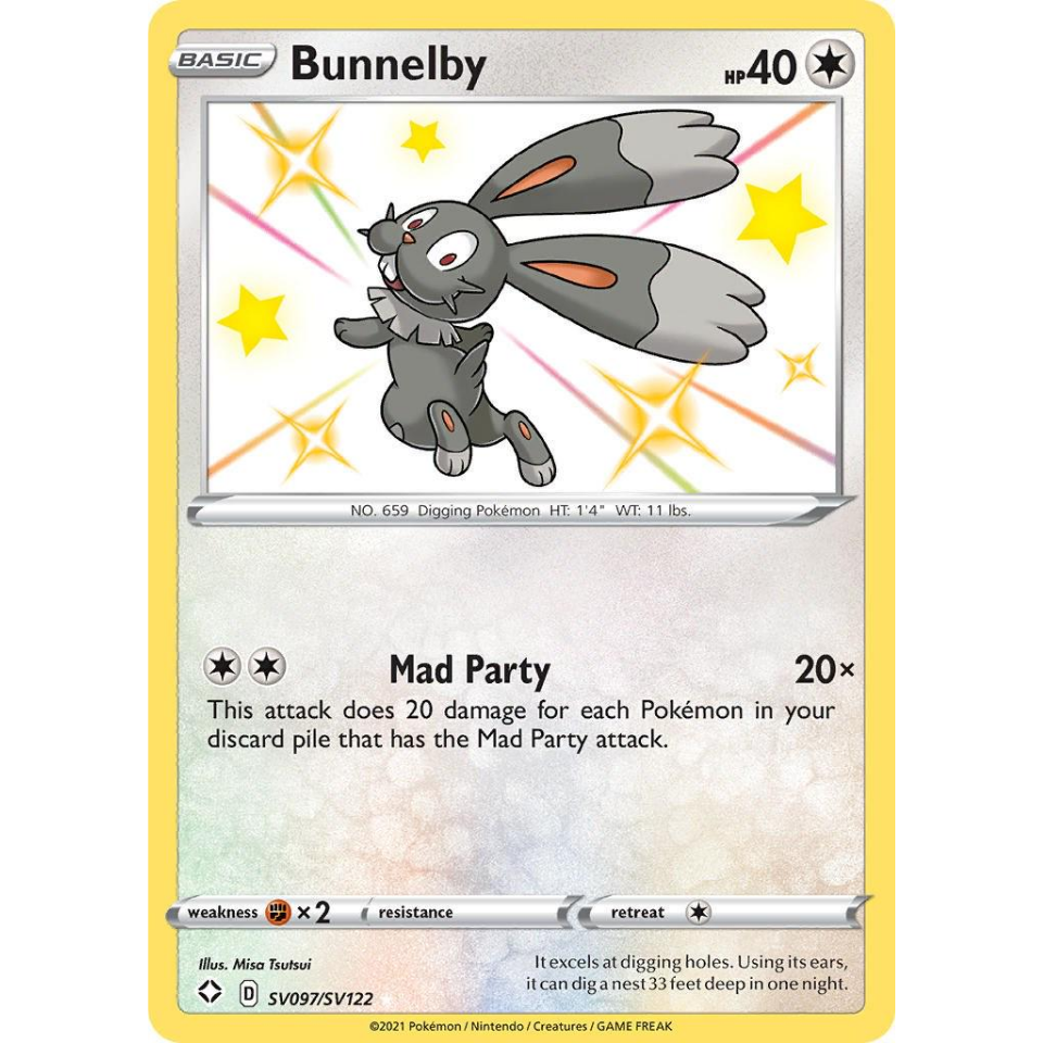 Pokemon Bunnelby (SHF SV97)