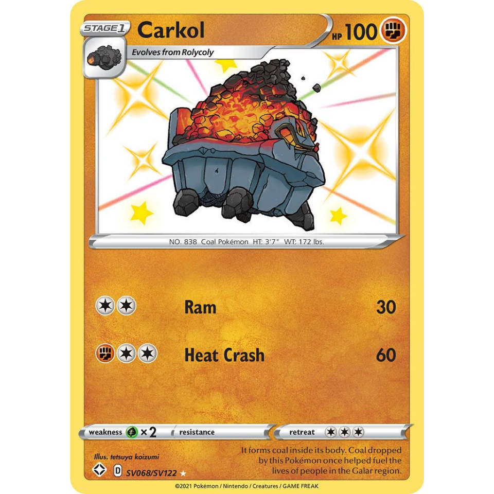 Pokemon Carkol (SHF SV68)