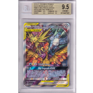 Pokemon Moltres & Zapdos & Articuno GX (SM 210)- BGS 9,5