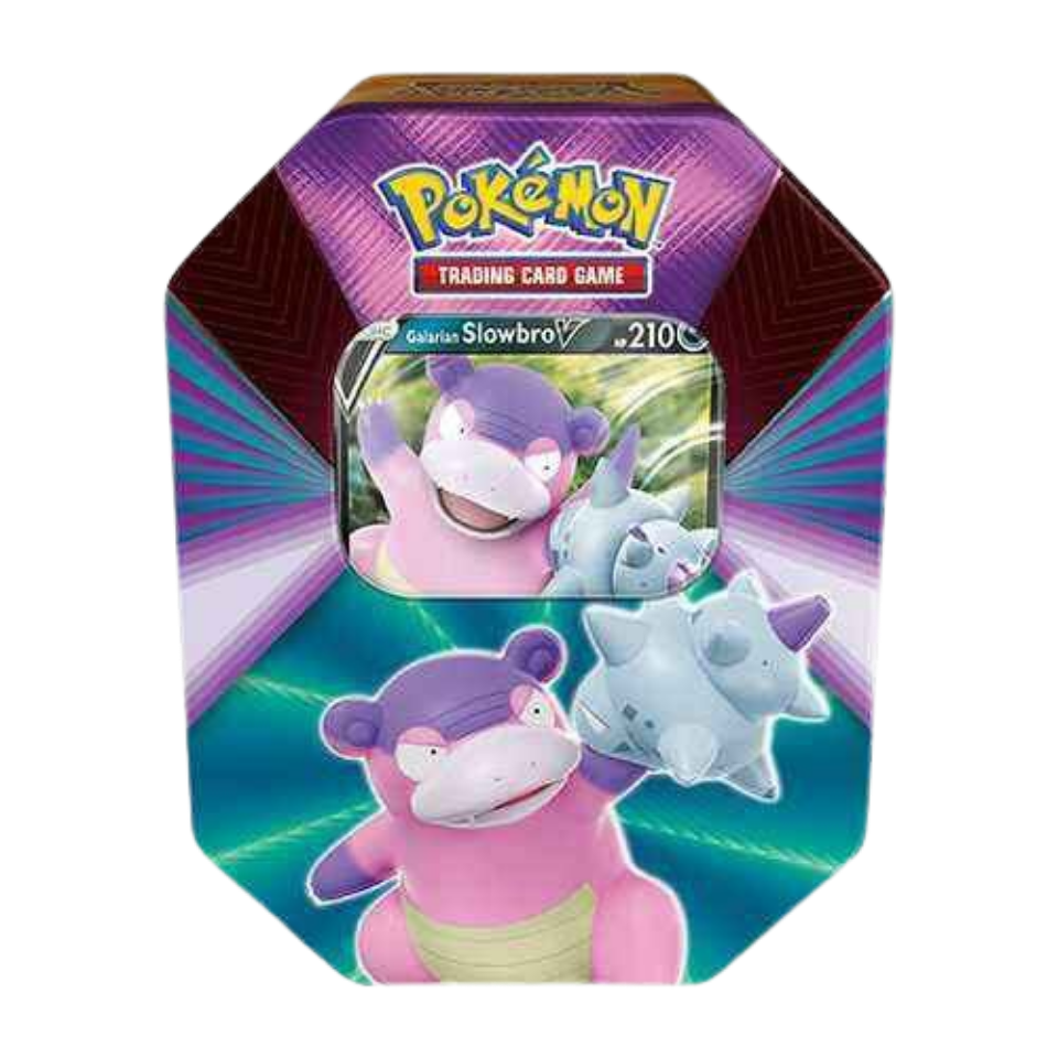 Pokemon V Forces Tins: Galarian Slowbro V Tin
