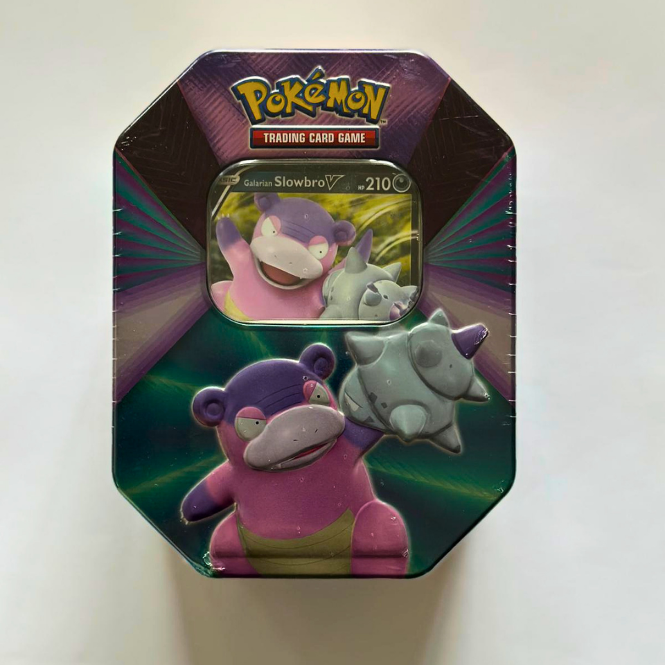 Pokemon V Forces Tins: Galarian Slowbro V Tin - Slika 2
