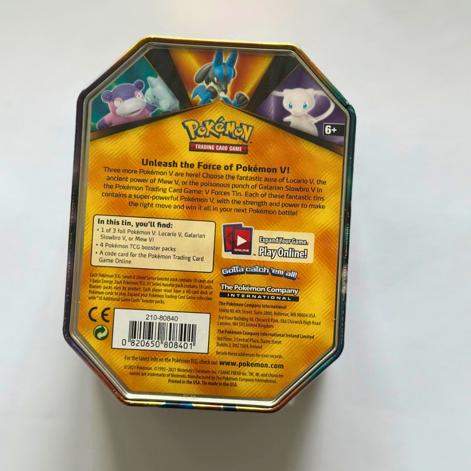 Pokemon V Forces Tins: Galarian Slowbro V Tin - Slika 3