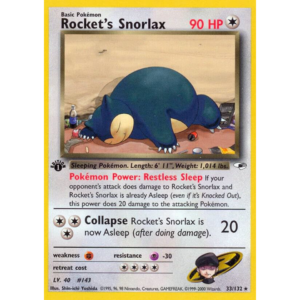 Pokemon Rocket's Snorlax (GH 33)