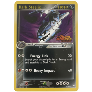 Pokemon Dark Steelix (TRR 10)- reverse