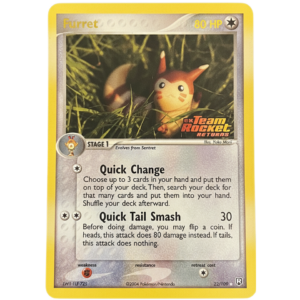 Pokemon Furret (TRR 22)- reverse
