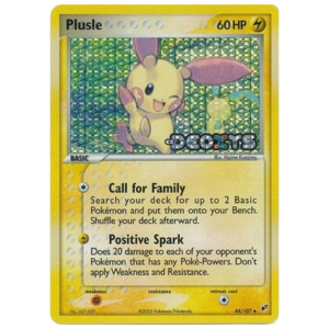 Pokemon Plusle (DX 44)- reverse