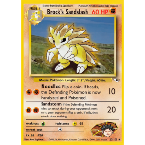Pokemon Brock's Sandslash (GH 23)