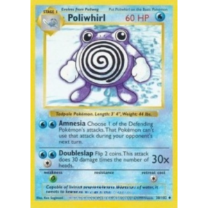 Pokemon Poliwhirl (BS 38)- shadowless