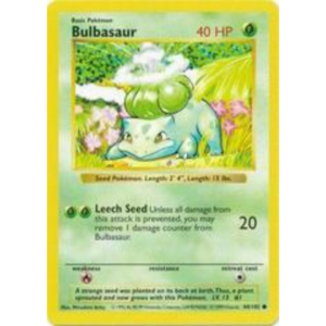 Pokemon Bulbasaur (BS 44)- shadowless