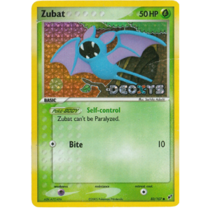 Pokemon Zubat (DX 83)- reverse