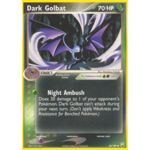 Pokemon Dark Golbat (TRR 34)