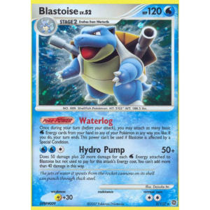 Pokemon Blastoise Lv.52 (SW 2)- reverse