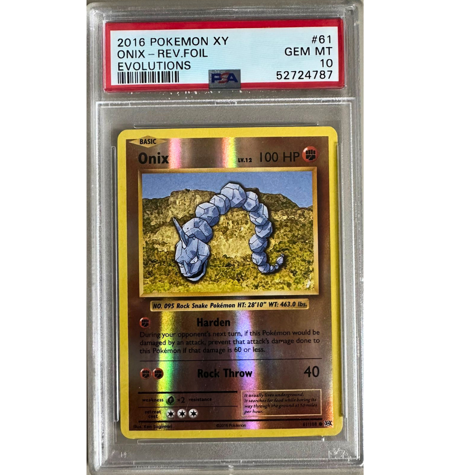 Pokemon Onix (EVO 61)- PSA 10