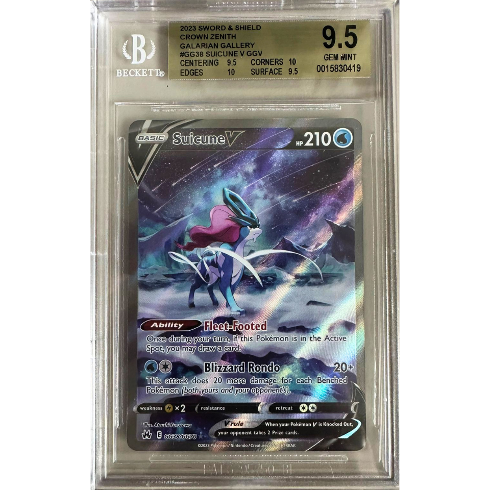 Pokemon Suicune V (CRZ GG38)- bgs 9,5