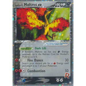 Pokemon Rocket's Moltres ex (TRR 100)