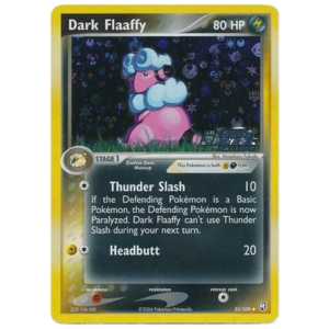 Pokemon Dark Flaaffy (TRR 33)- reverse- mini crease