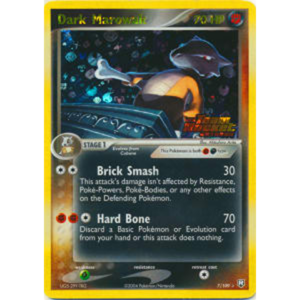 Pokemon Dark Marowak (TRR 7)- reverse- po