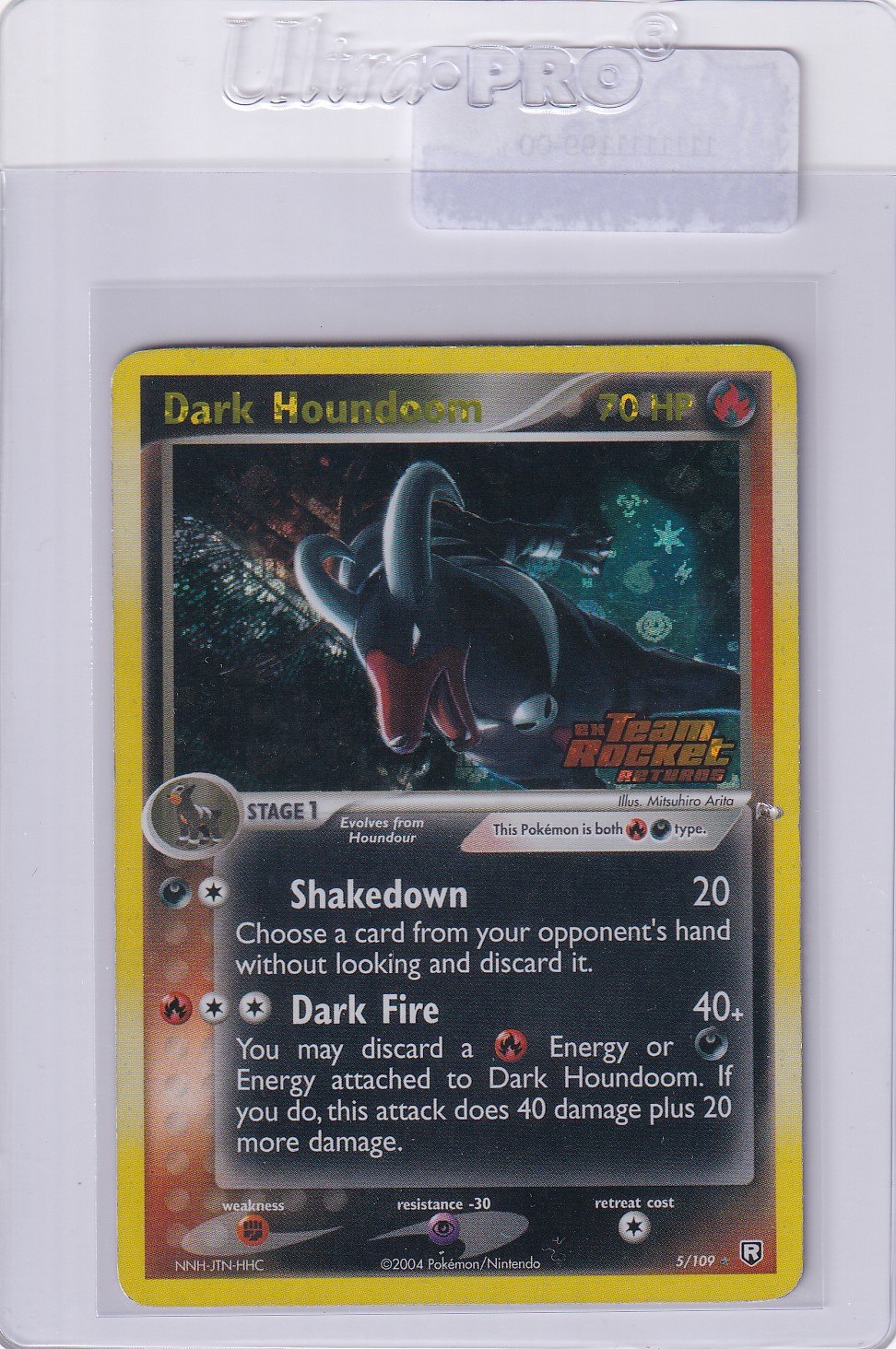 Pokemon Dark Houndoom (TRR 5)- reverse - Slika 2