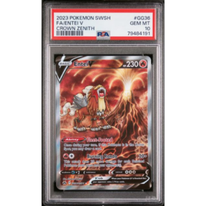 Pokemon Entei V (CRZ GG36)- PSA 10