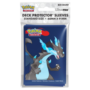 UP Pokemon Deck Protector Sleeves Mega Charizard X (65 kom)
