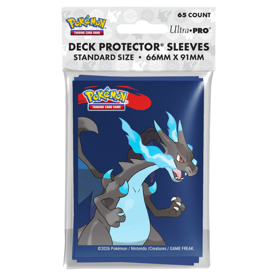 UP Pokemon Deck Protector Sleeves Mega Charizard X (65 kom)