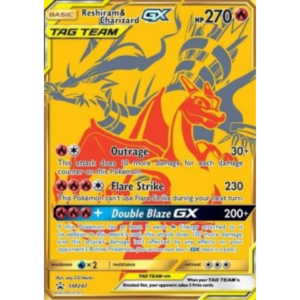 Pokemon Reshiram & Charizard GX (SM 247)